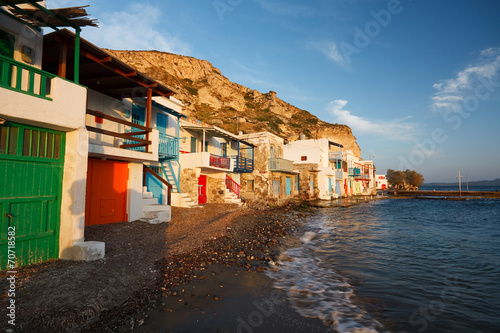 Klima village, Milos island, Greece.