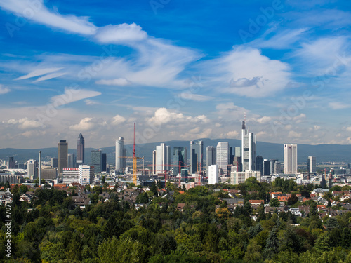 Skyline of Frankfurt, Germany,