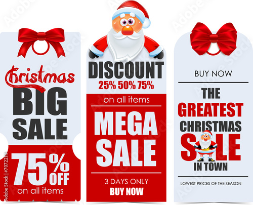 Christmas sale tags