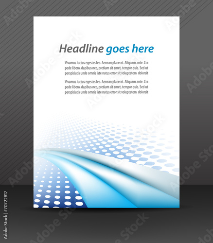 Business flyer template or corporate banner, cover design