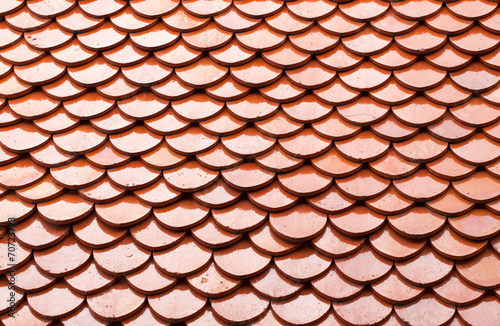 Red tile roof