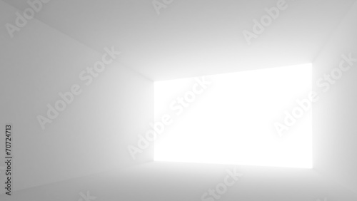 Wallpaper Mural Abstract architecture background. Empty white room interior with Torontodigital.ca