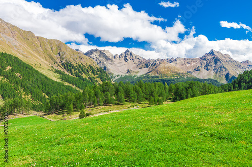 Beautiful mountain range along the Bernina Pass near St. Moritz, © Eva Bocek
