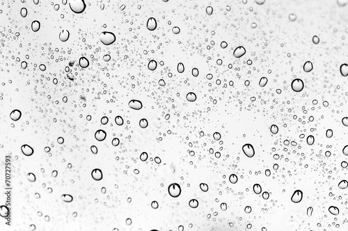 Background of water drops on glass