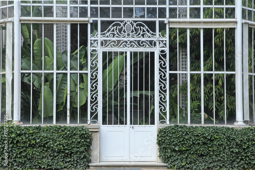 façade de la serre du jardin Albert Kahn