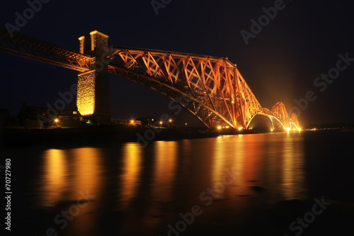 The Forth Rail Bridge crossing between Fife and Edinburgh photo