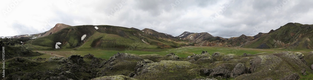 Iceland - lanscape along  track Laugavegur