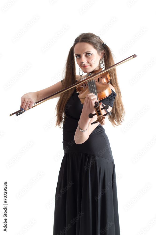 Fototapeta premium Violinist girl