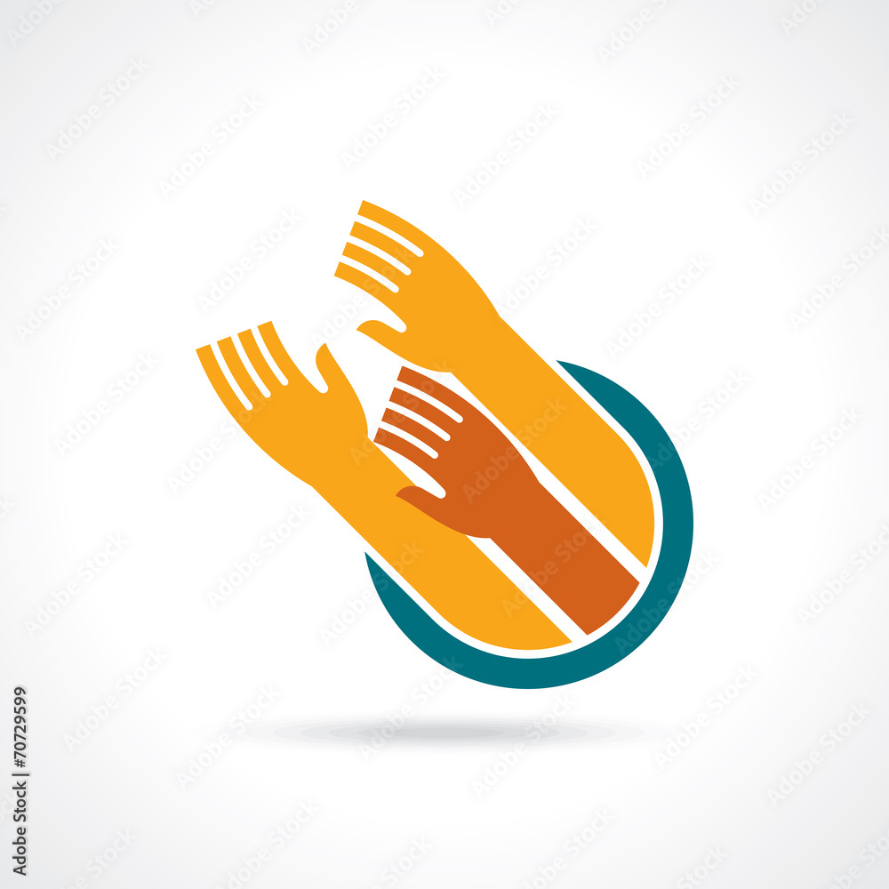 Fototapeta premium teamwork idea illustration