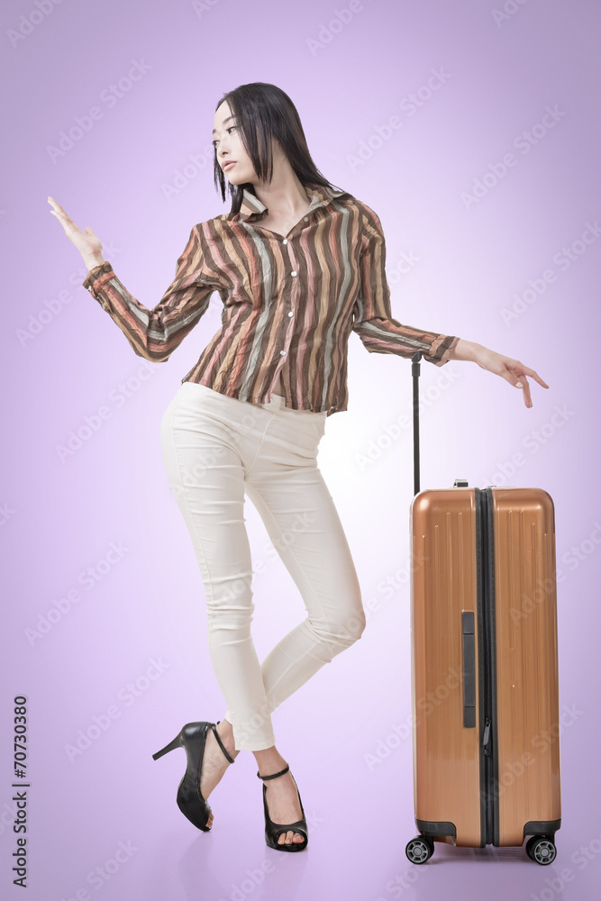 Fototapeta premium woman travel