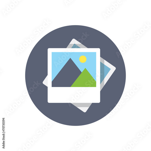 Flat modern vector icon: picture.