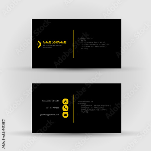 business card