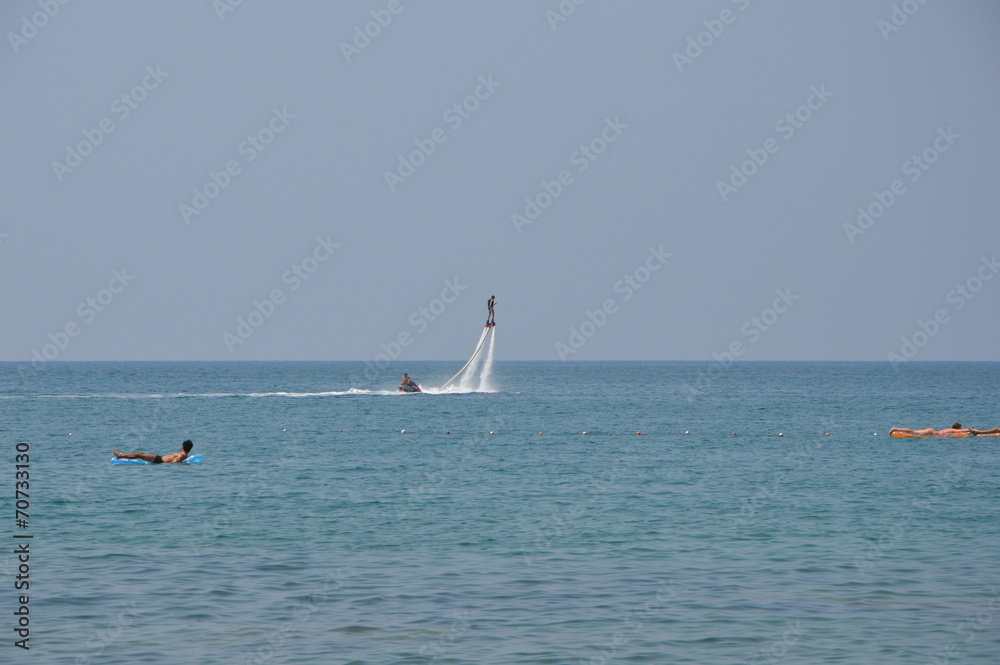 Naklejka premium Flyboard