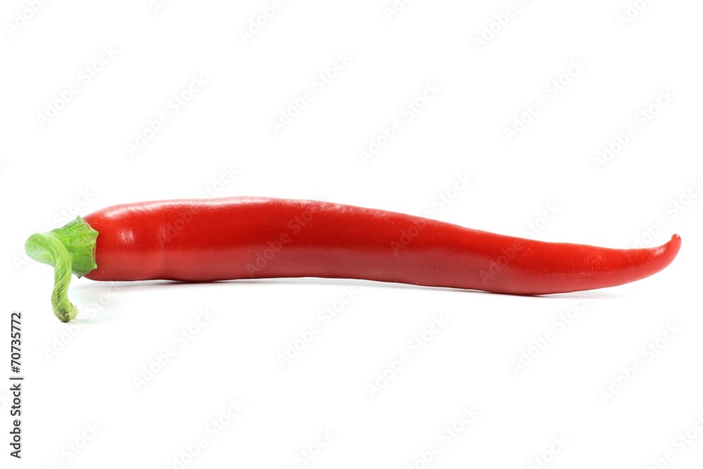 Peperoni isoliert auf weißem Hintergrund Peperoni isoliert auf weißem Hintergrund