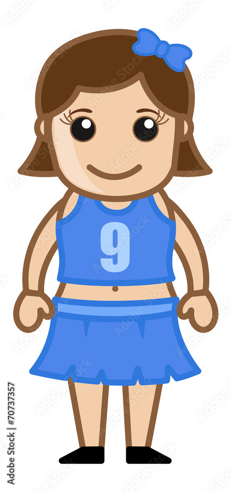 Cheerleader Girl Vector Cartoon Cheerleader Girl Vector Cartoon