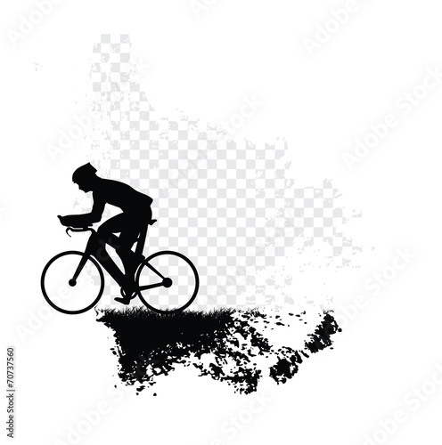 Cycling. Vector illustration