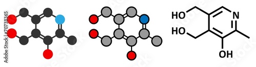 Vitamin K (K1, phylloquinone, phytomenadione) molecule.