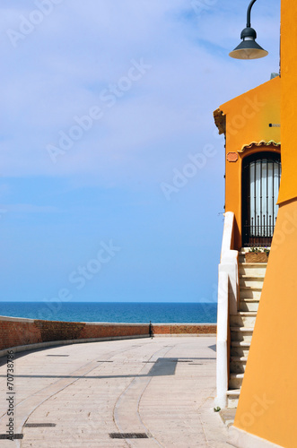 the old town of termoli, molise, italy 