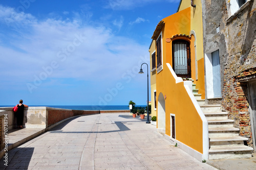 the old town of termoli, molise, italy 