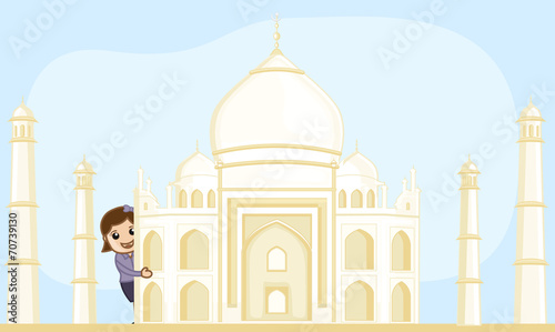 Cartoon Vector - Travel India