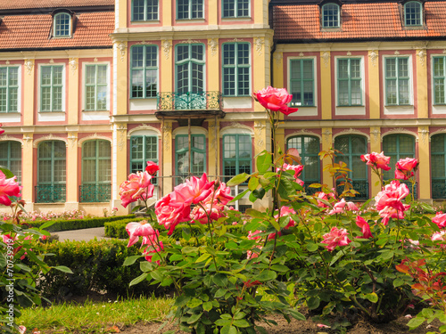 abbots palace and flowers in gdansk oliva park © Voyagerix