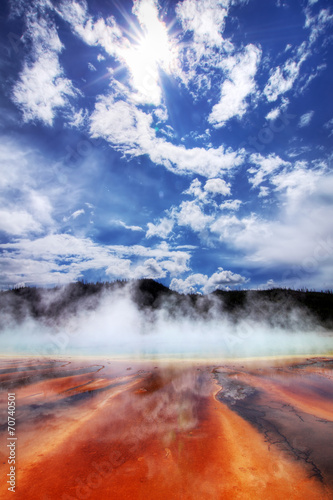 colorful yellowstone national park