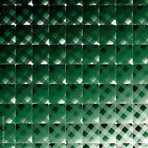 Retro style square and stripes vector dark green background