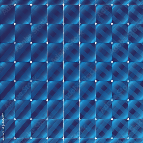 Retro style square and stripes vector blue background