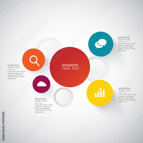 flat infographic bussiness