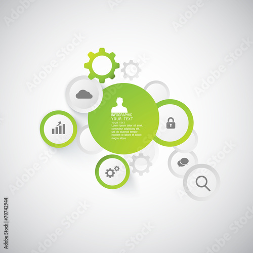 flat infographic bussiness