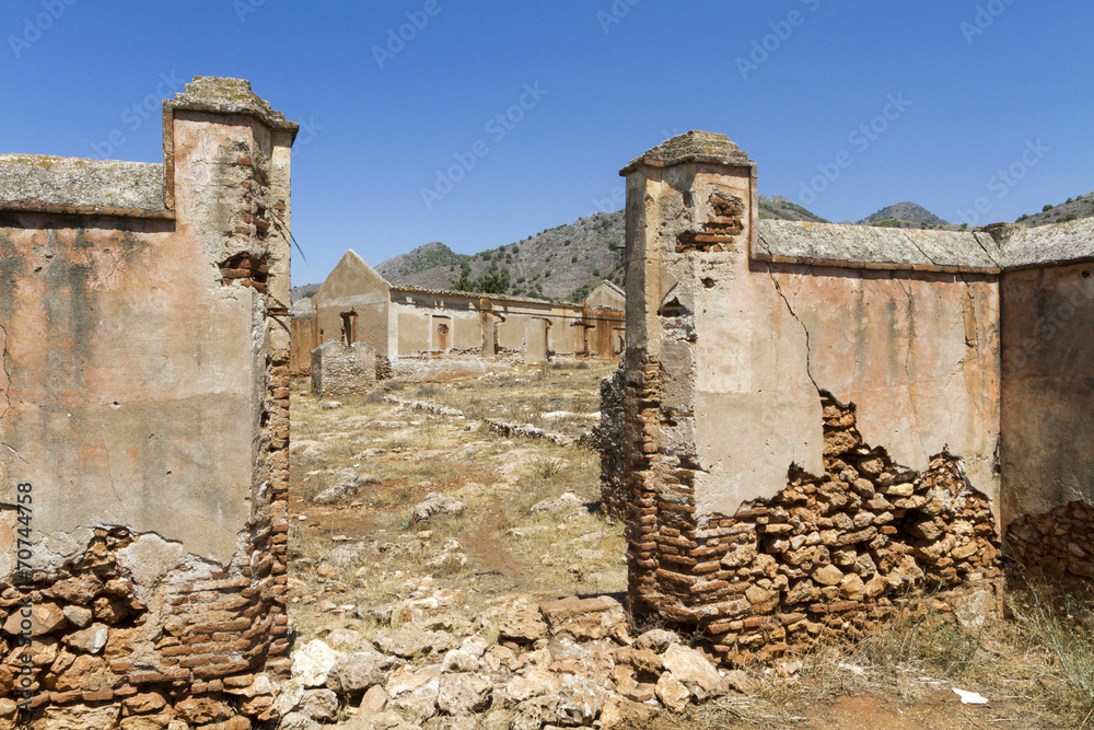 Ruined factory in Spain