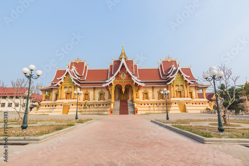 Golden pagada Wat Pha-That Luang in Vientiane, Laos