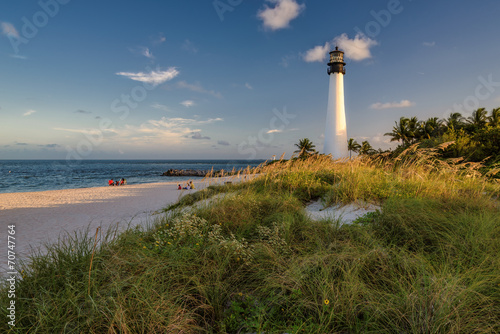 Beach, Cape Florida Lighthouse, Miami, Florida, USA