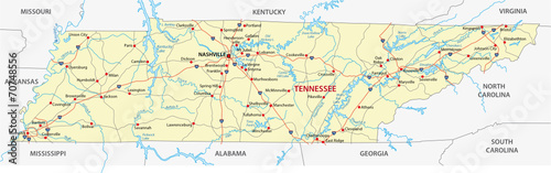tennessee road map photo