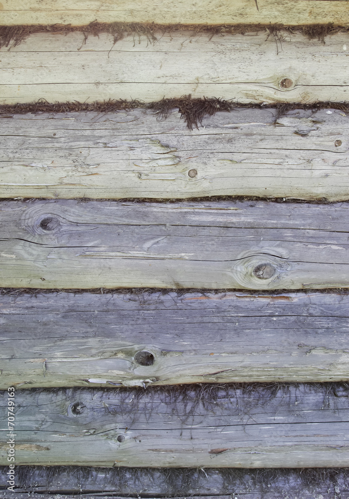 Obraz premium Parallel wooden logs texture background