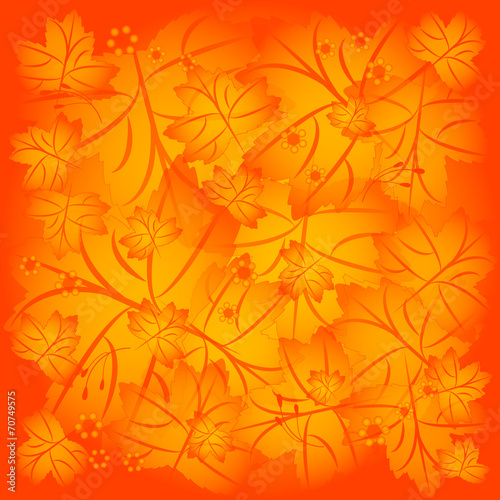 Autumn background of maple leaves