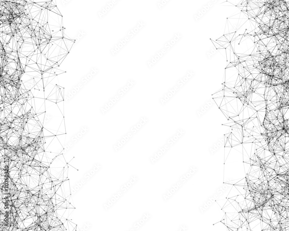 Digital background with cybernetic particles