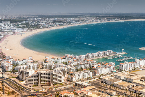 City view of Agadir, Morocco photo
