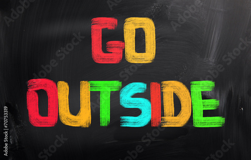 Valokuva Go Outside Concept
