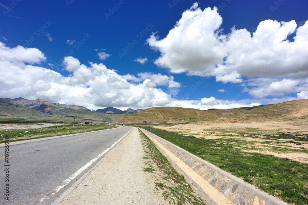 Fototapeta premium landacape in tibet