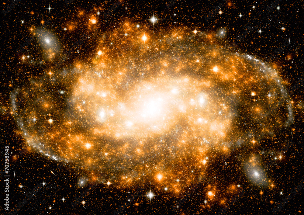 Fototapeta premium galaxy in a free space