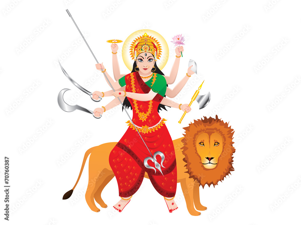 Obraz premium abstract isolated durga background
