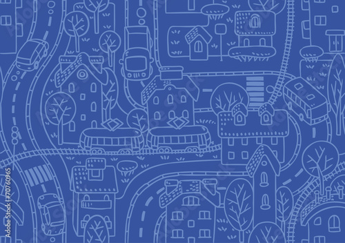 Road seamless pattern.