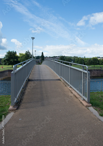 Blue Pedestrian Bridge