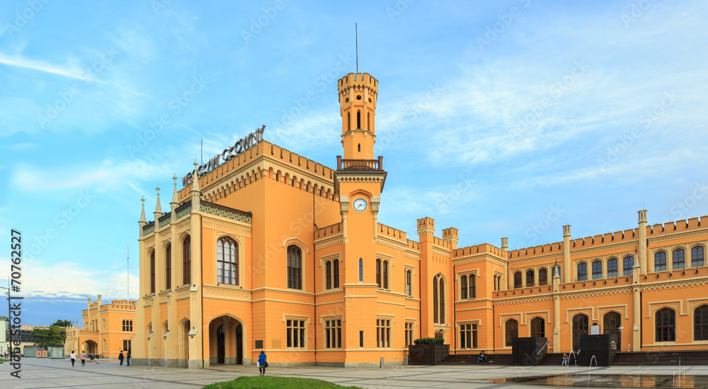 Naklejka premium Restored Main railway station in Wroclaw, Poland