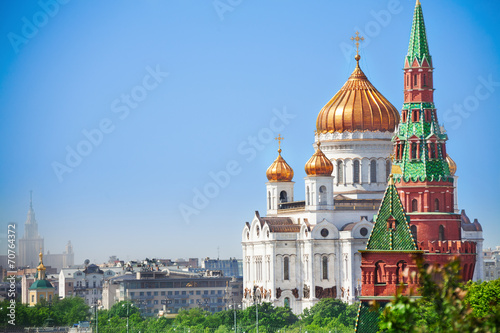 Beautiful Cathedral of Christ the Savior view
