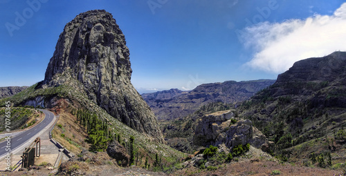 Obraz na płótnie La Gomera - Roque El Cano, La Gomera, Canary island, Spain