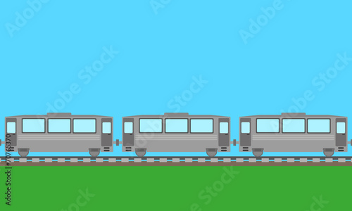 passenger train background vector