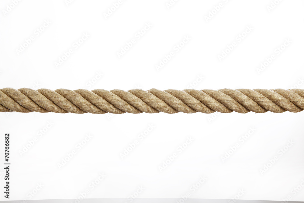 Rope in front of a white background Rope in front of a white background