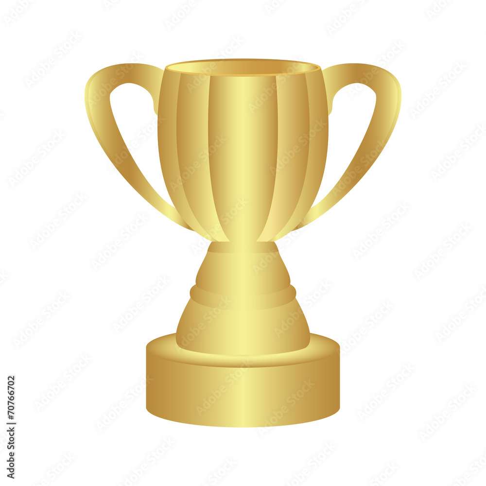 Cup champion on a white background isolated Cup champion on a white background isolated
